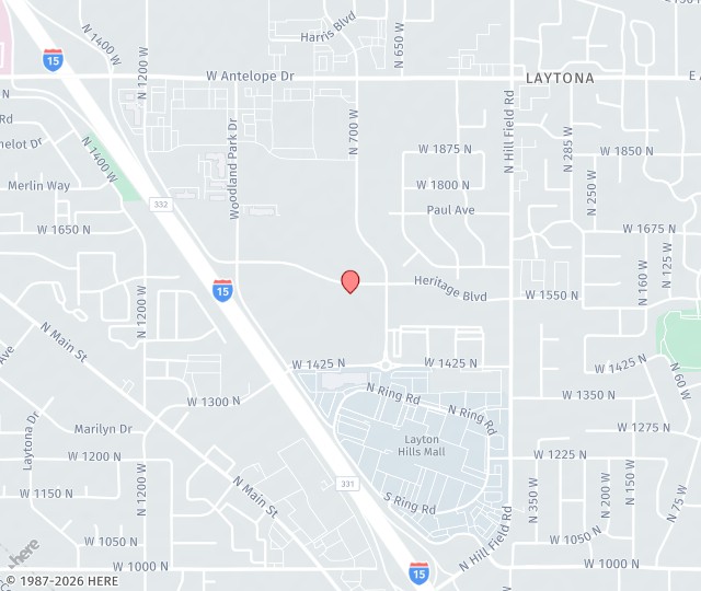 Location Map: 579 Heritage Park Blvd Layton, UT 84041